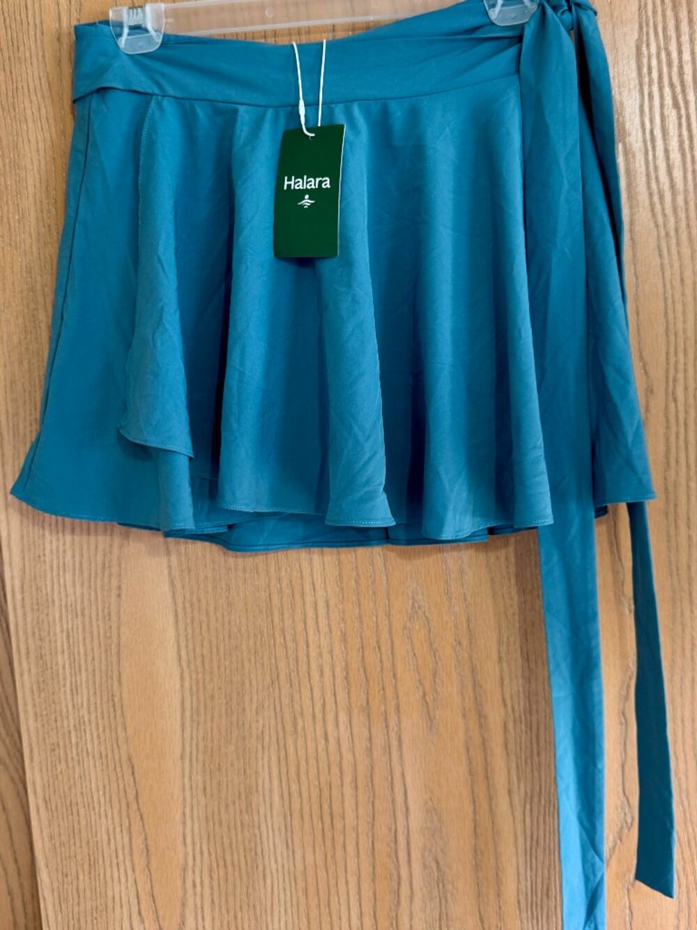Halara Breezeful High Waisted Tie Side 2-in-1 Blue/Teal Medium Skort (NWT)